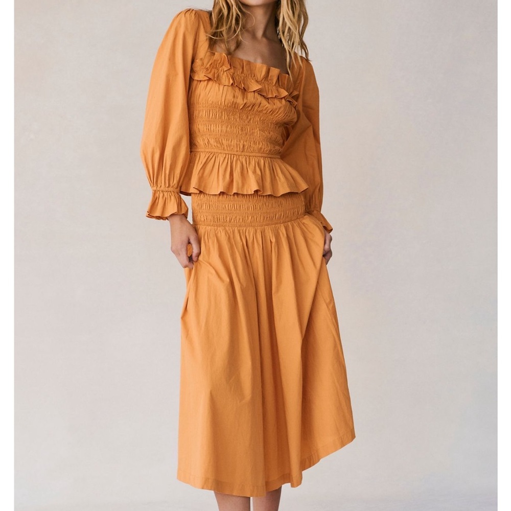 NWT! Free People Keep The Romance Set Amber Honey
Large Skirt Top